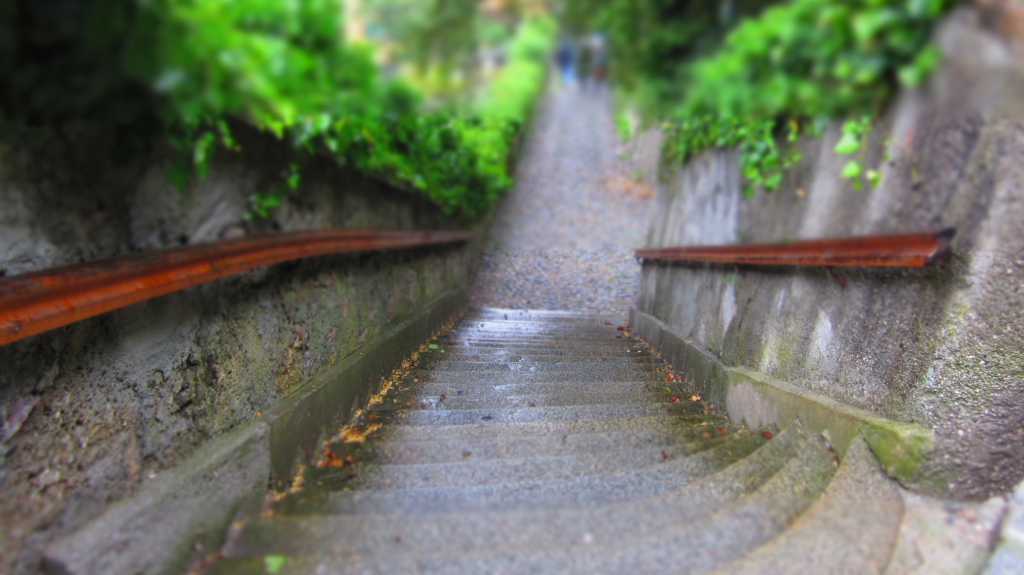 Wet Stairs.